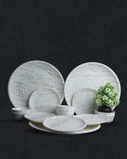 Golden Ripple-Round- 24 piece Dinner Set