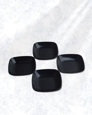 Square rounded Chat Plate-6 pcs