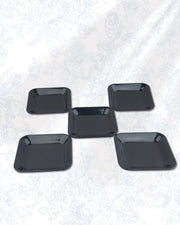 Square rounded Chat Plate-6 pcs