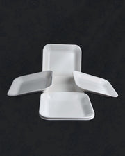 Square rounded Chat Plate-6 pcs