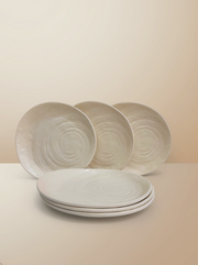 Coral Chat Plates-6 pcs