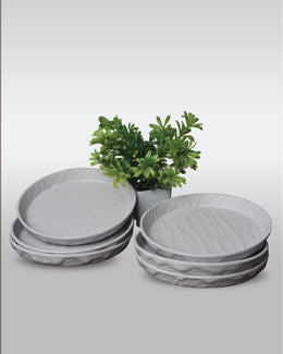 Bamboo Chat Plate - 6 pcs