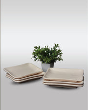 Wave Matt Chat Plate - 6pcs