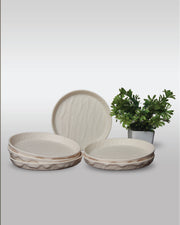 Bamboo Chat Plate - 6 pcs