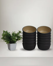 24 PC Dinner Set 2 Tone - Brown & Beige