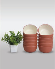 24 PC Dinner Set 2 Tone - Terraclay & Cream