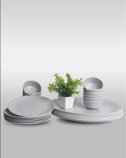 24 PC Dinner Set Echo - Speckle Gray