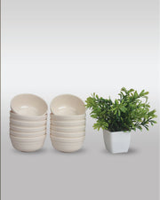 24 PC Dinner Set Echo - Speckle Cream