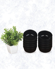 24 piece Dinner set Echo - Black