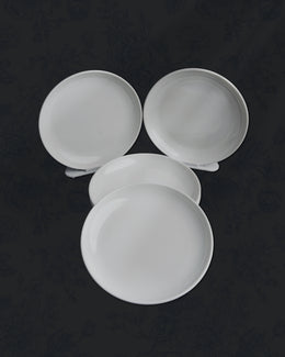 Plain Round Chat Plates-6 pcs